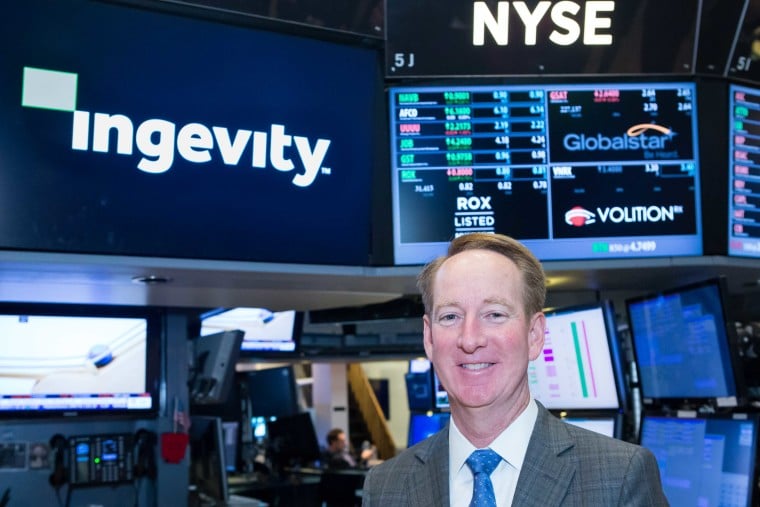 Ingevity President and Chief Executive Officer, Michael Wilson, had the honor of ringing the opening bell this morning at the New York Stock Exchange. Ingevity common stock began "regular" trading on the New York Stock Exchange (NYSE) under the symbol "NGVT" on May 16, 2016. (Photo: NYSE)